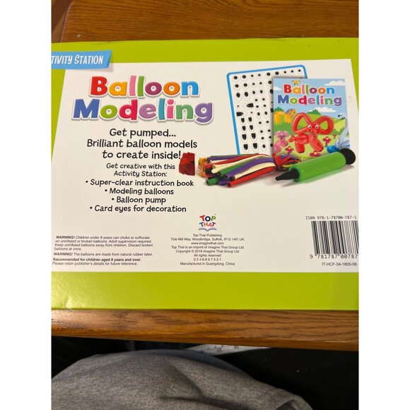 Balloon Modeling Kit With Pump & 24-Page Instruction Book Activity Station NEW - Picture 4 of 4
